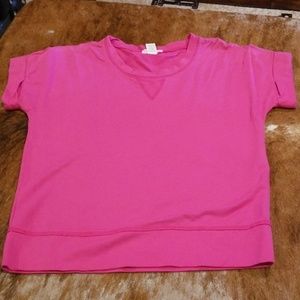 Pink sporty simple top